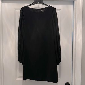 WHBM LBD - long sheer micro pleat puff sleeve.  Fits like image in last pic.
